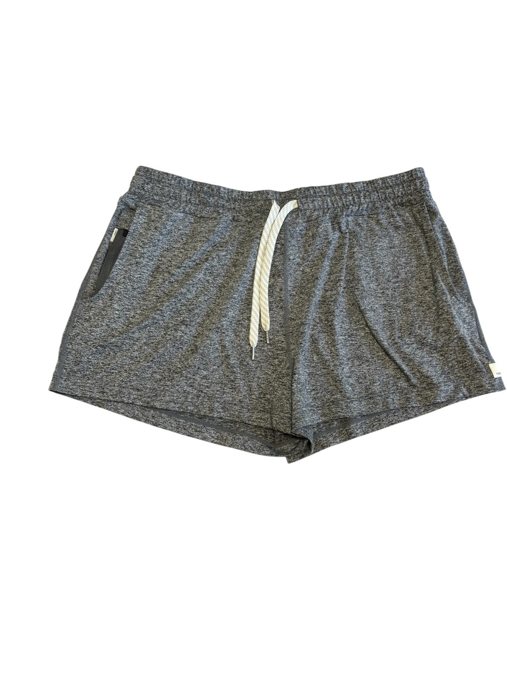 Vuori Women’s Heather Gray Knit Drawstring Shorts